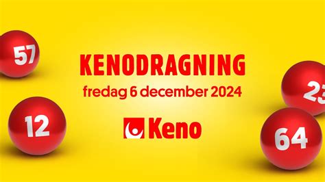 kenodragningen idag|rätta keno fredag.